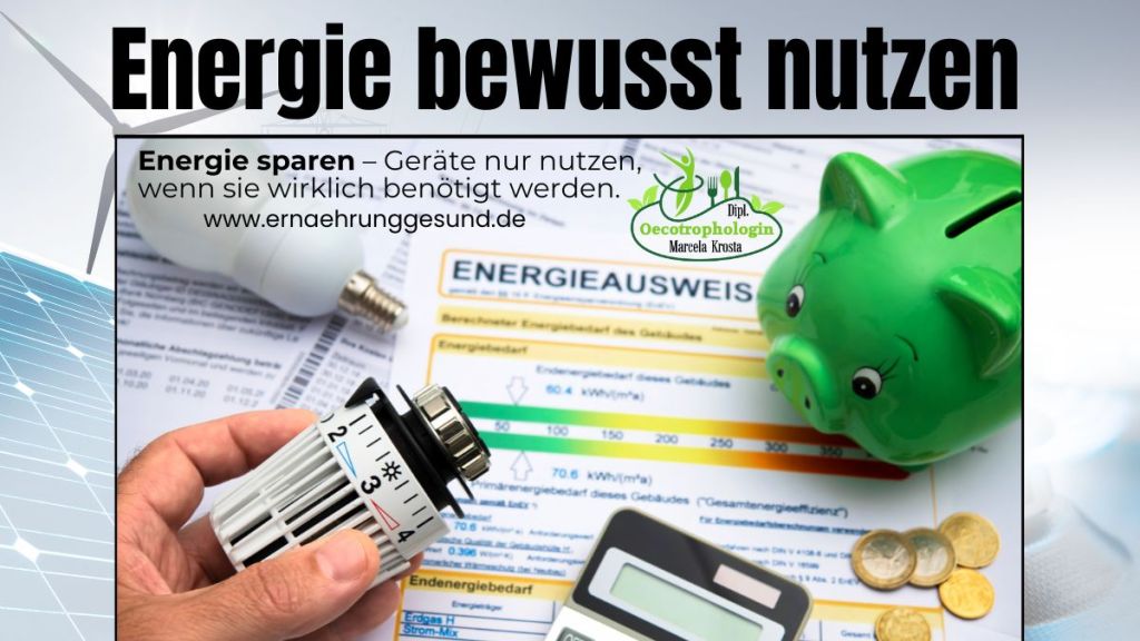 Energie und Ressourcen sparen mit effizientem Haushaltsmanagement.