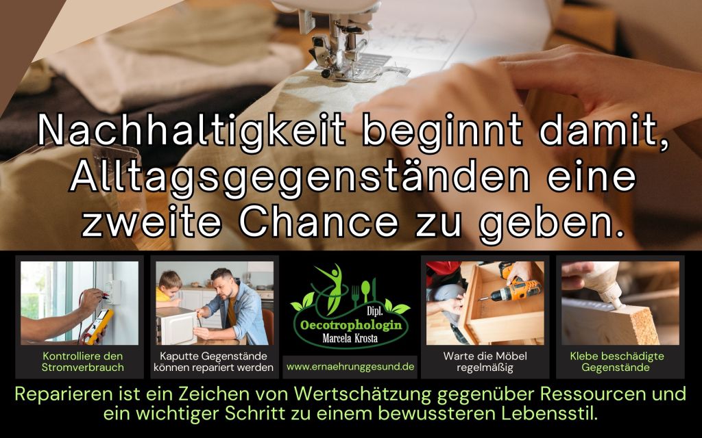 Durch Reparieren statt Wegwerfen verlängert sich die Lebensdauer von Produkten.
